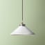 Ted ceramic shade in stone with stone interior