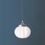 Cloud glass shade in opaline