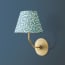 Ripple wall fitting in antique brass