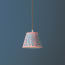 18cm pendant shade in blue and red block printed Dotty gathered cotton by GP & J Baker