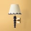 Lillee wall fitting in ebony