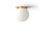 Smaller Plumb IP44 flush fitting in antiqued brass
