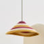 Conical basket pendant shade in spices