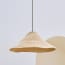 Conical basket pendant shade in natural