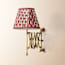 Tina wall fitting in antique brass