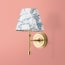 Single Parker wall fitting in antique brass