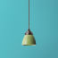 Smaller Bill ceramic pendant shade in Bottle Green
