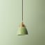Smaller Bill ceramic pendant shade in Bottle Green