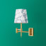 Cagney Wall fitting in antiqued brass