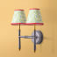 Double Twiglet wall fitting in aluminium and brass
