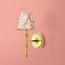 Single Chukka Wall fitting in antiqued brass