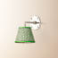 single insignia wall fitting in antique silver