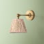 Elbow wall fitting IP44 in antique brass
