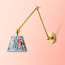 Stork wall fitting in antiqued brass
