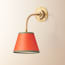 Colombari wall fitting in brass and cane