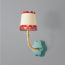 Primrose wall fitting in turquoise lacquered wood