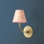Ripple wall fitting in antique brass