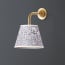 Minnow wall fitting in antique brass