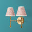 Double Parker wall fitting in antique brass