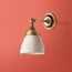 Rose wall fitting in antiqued brass