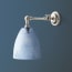 Double jointed wall fitting in antiqued silver