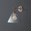Mini elbow wall fitting in antiqued bronze