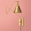 Cooper Wall Fitting in Antique Brass