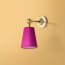 Mini elbow wall fitting IP44 in antique brass