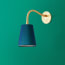 Phoebe flexible wall arm in antique brass