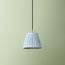 18cm pendant bloomer shade in blue sky linen