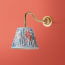 Swan Neck rechargeable wall fitting in antique brass