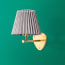 Loco rechargeable wall fitting in antique brass