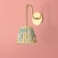 Abigail rechargeable wall fitting in antique brass