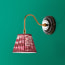 Drake rechargeable wall fitting in wood and brass