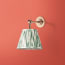 Mini Elbow rechargeable wall fitting in antique brass