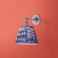 Mini Elbow rechargeable wall fitting in bronze