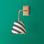 Matchbox rechargeable wall fitting in antique brass