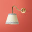 Swan Neck rechargeable wall fitting in antique brass