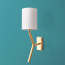 Daks wall fitting in brass