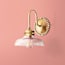 Coster wall fitting in brass