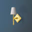 Single Astor wall fitting in antiqued brass