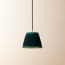 18cm Straight empire pendant shade in Emerald Silk Velvet