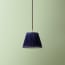 18cm Straight empire pendant shade in Royal Blue Silk Velvet
