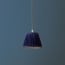 18cm Straight empire pendant shade in Royal Blue Silk Velvet