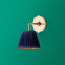 Single Insignia rechargeable wall fitting in antique brass
