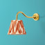 IP44 Swan neck wall fitting in antique brass