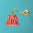 IP44 Swan neck wall fitting in antique brass