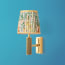 Knurloid Rechargeable Wall Fitting in Brass