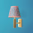 Knurloid Rechargeable Wall Fitting in Brass