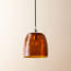 Rory Pendant shade in Amber hammered Glass